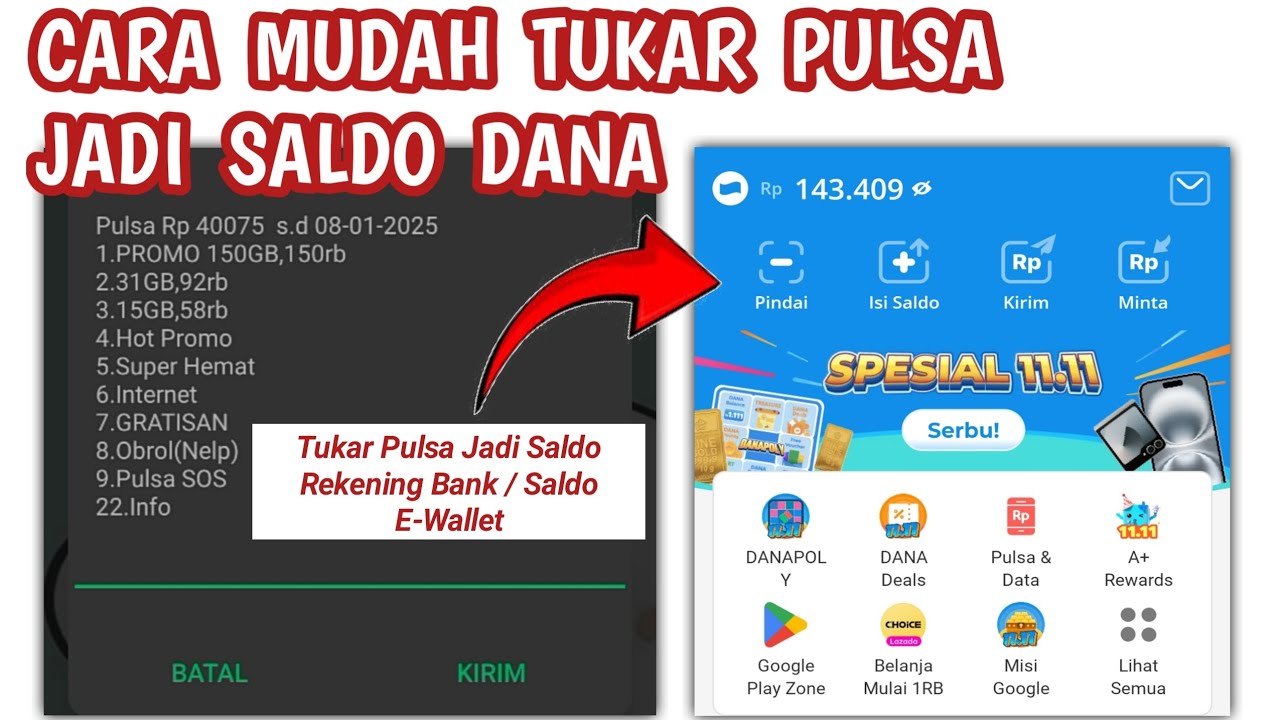 8 Cara Cepat Tukar Pulsa Jadi Saldo Dana atau E-Wallet Favoritmu, Dijamin Aman!