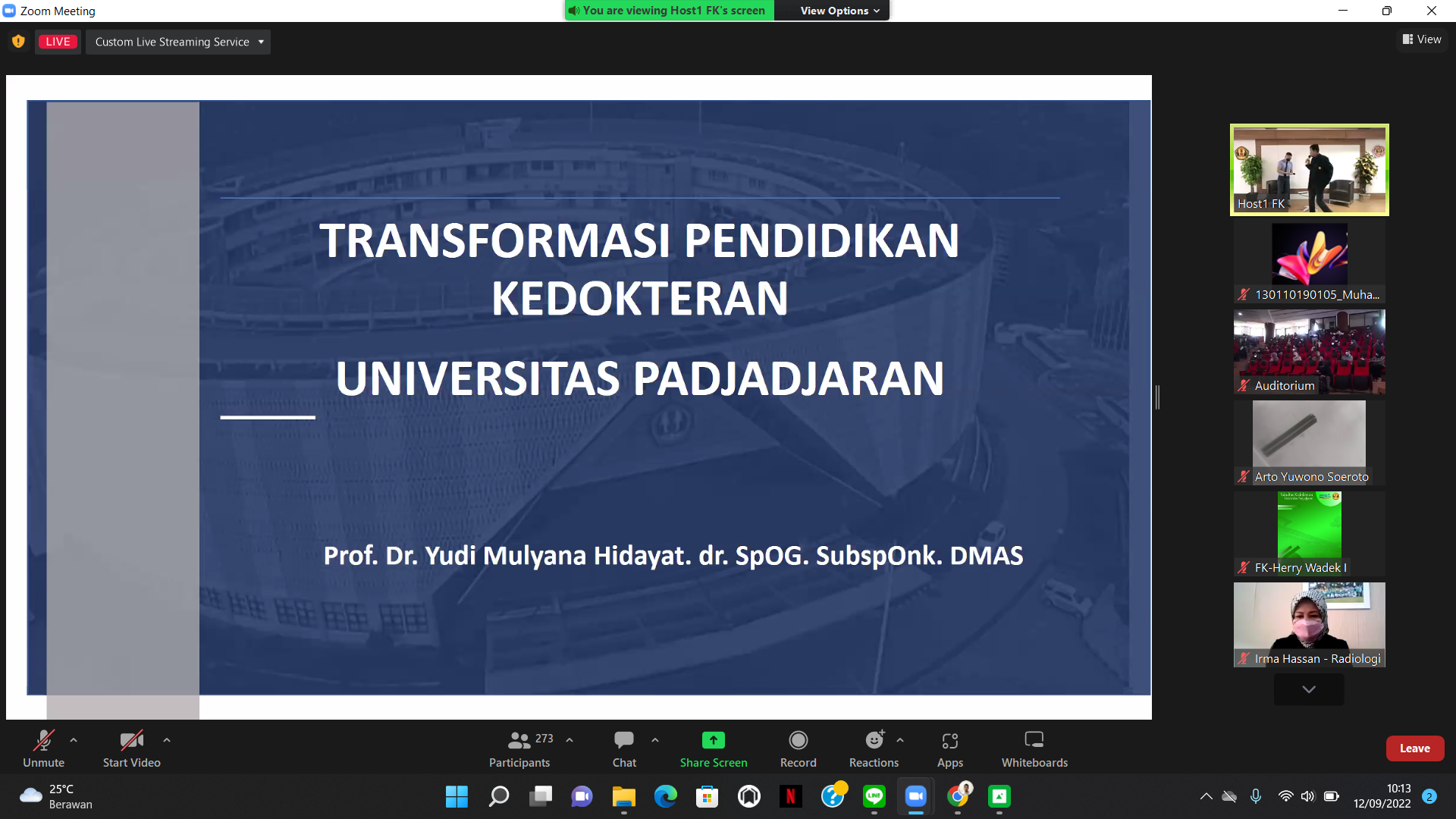 Kuliah Umum (15/09/2022): Transformasi Pendidikan Kedokteran ...